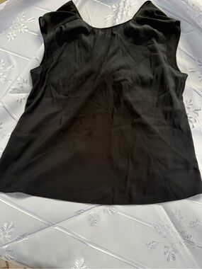 Express Black Sleeveless Bow Back Keyhole Blouse Size Medium